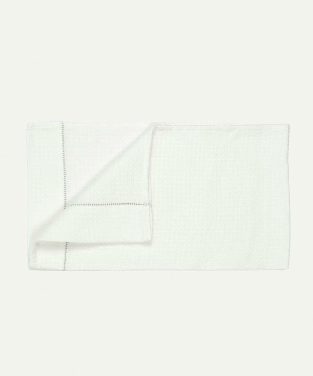 Liege Hand Towel Large – Ivory White Waffle Bathroom Accessories