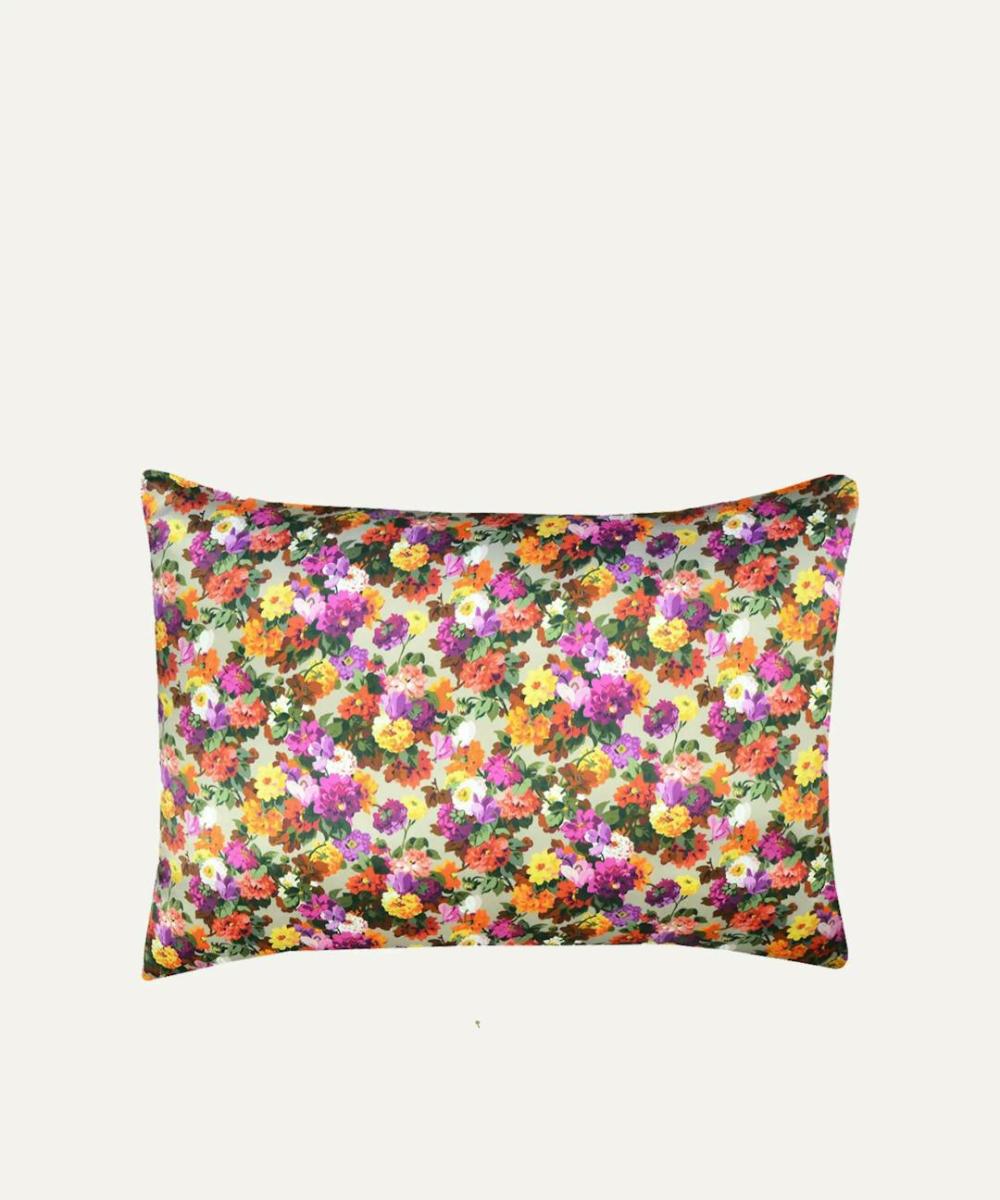 Silk Pillowcase Made With Liberty Fabric Chatsworth Bloom Bedding